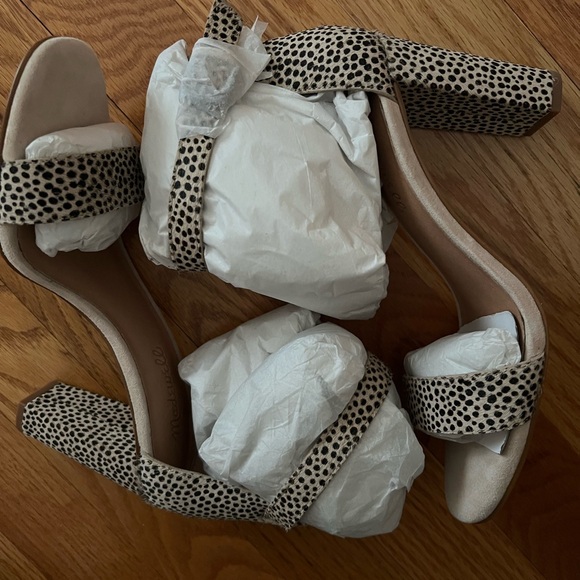 NWT Madewell Flax Multi Calf Hair Sandal - Picture 1 of 9